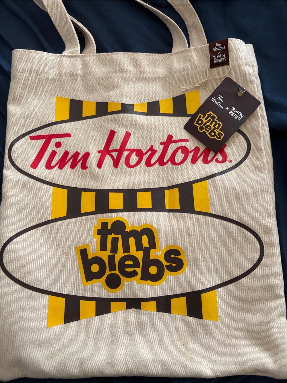 Tim Hortons Tim Biebs Canvas Tote Bag